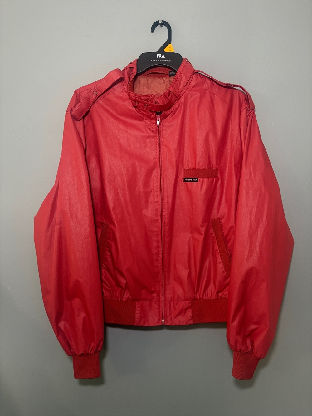 Members Only Red Bomber Jacket